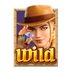 Simbol Wild Slot Crypt of Fortune Raider Jane
