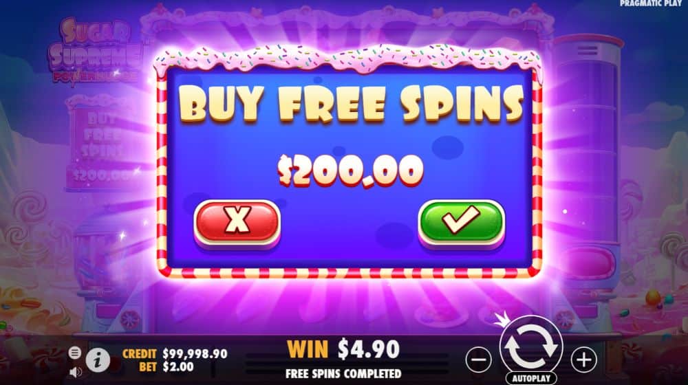 Pembelian bonus Sugar Supreme Powernudge
