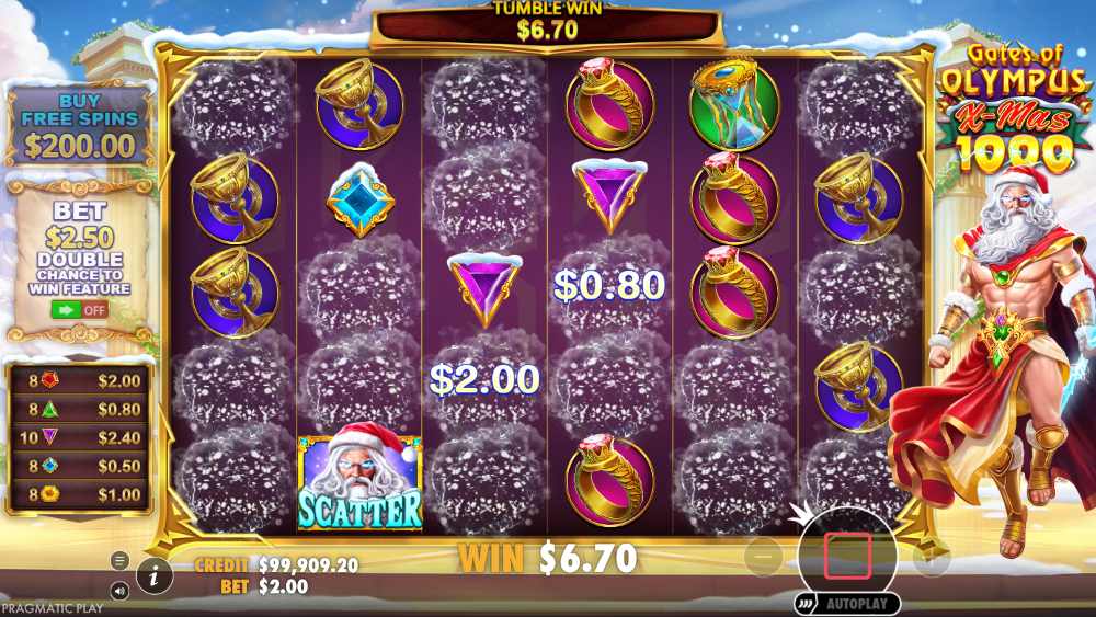 Gates of Olympus Xmas 1000 game slot gratis