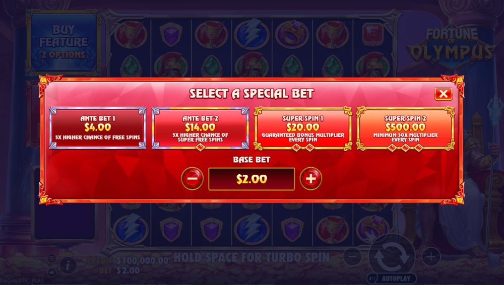 mainkan slot Fortune of Olympus gratis