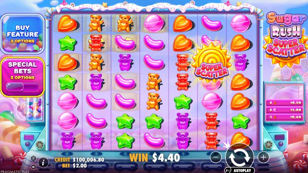 Sugar Rush Super Scatter mainkan slot gratis