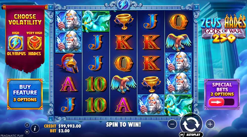Ulasan game Zeus vs Hades Gods of War 250
