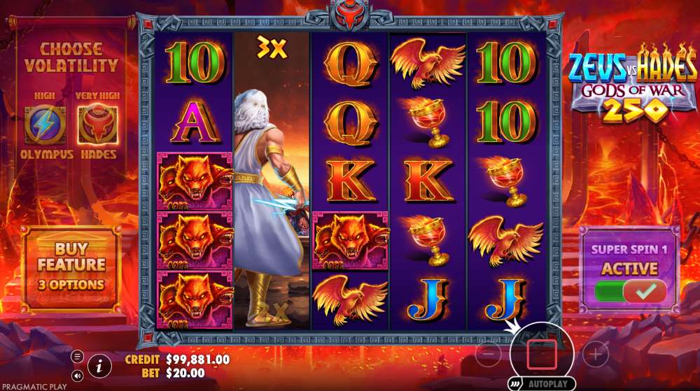 Zeus vs Hades Gods of Fitur slot War 250