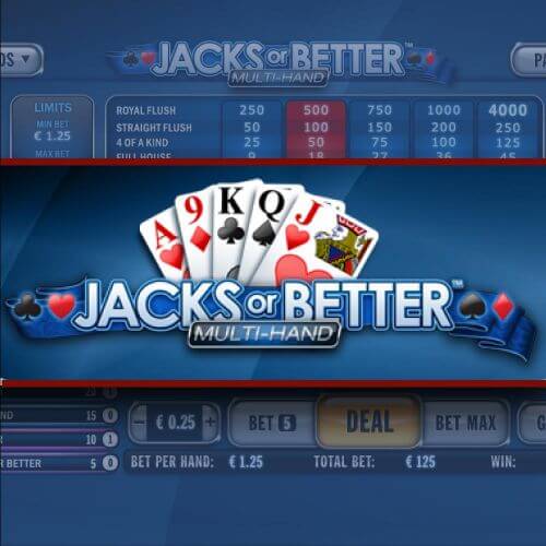 Demo Slot Jacks or Better Multi-Hand dari Playtech